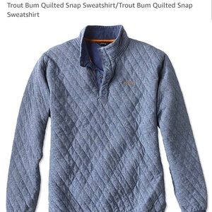 🎉SALE!!🎉Orvis Trout Bum Quilted Snap Sweatshirt
